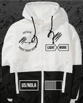 WindBreaker jacket 3M reflective Logo.. front and back